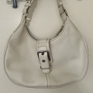 Coach shoulder bag white